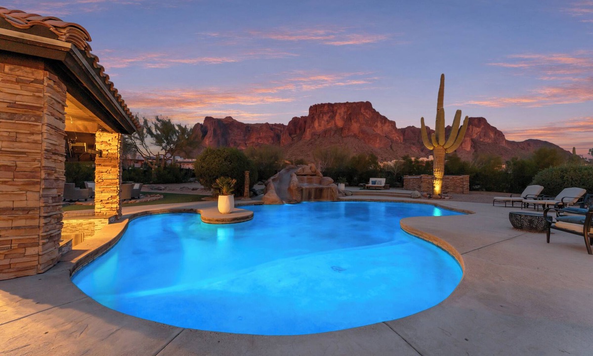 Apache Junction House | 5054 sqft Luxury 4-bed 5.5 bath w/Theater, GameRm, Pool, fitness room on 2.5 ac