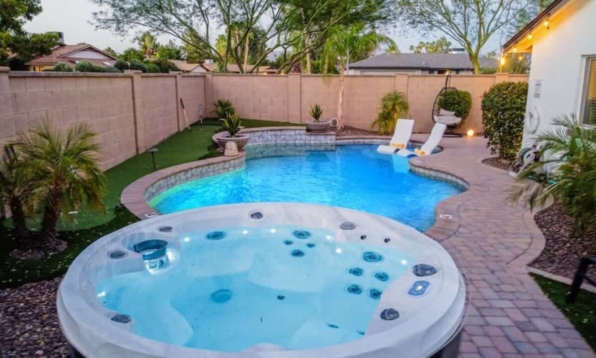 La Paz At Desert Springs House | 6BR+Heated Pool+Game Room+Hot Tub+Golf