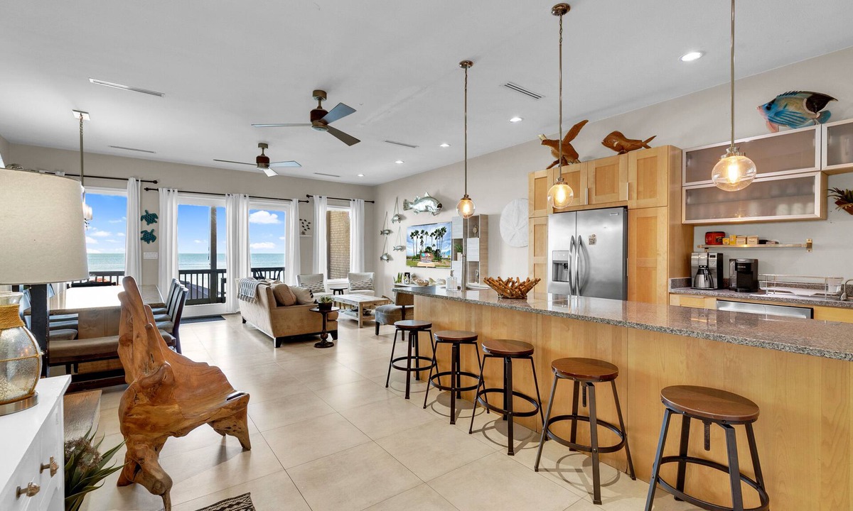 South Padre Island House | Amazing 6 Bedroom Condo Right on the Bay with Private Dock!