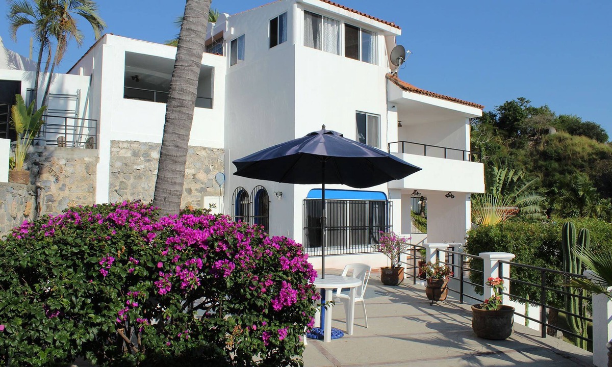 Manzanillo House | Big view, Casa Vista, Santiago is 250 ft above Santiago Bay with amazing 180 degree views, 3 palapa's, pool and beaches within sight