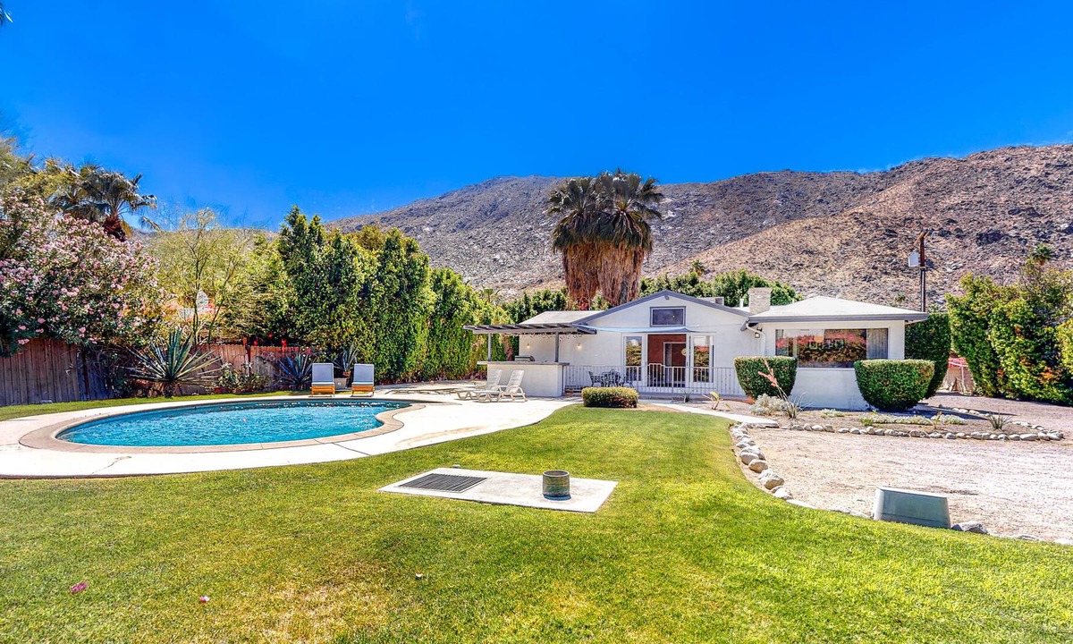 Historic Tennis Club House | Bright & Peaceful Desert Gem W/ Private Pool, Gated Entrance & Mountain Views!