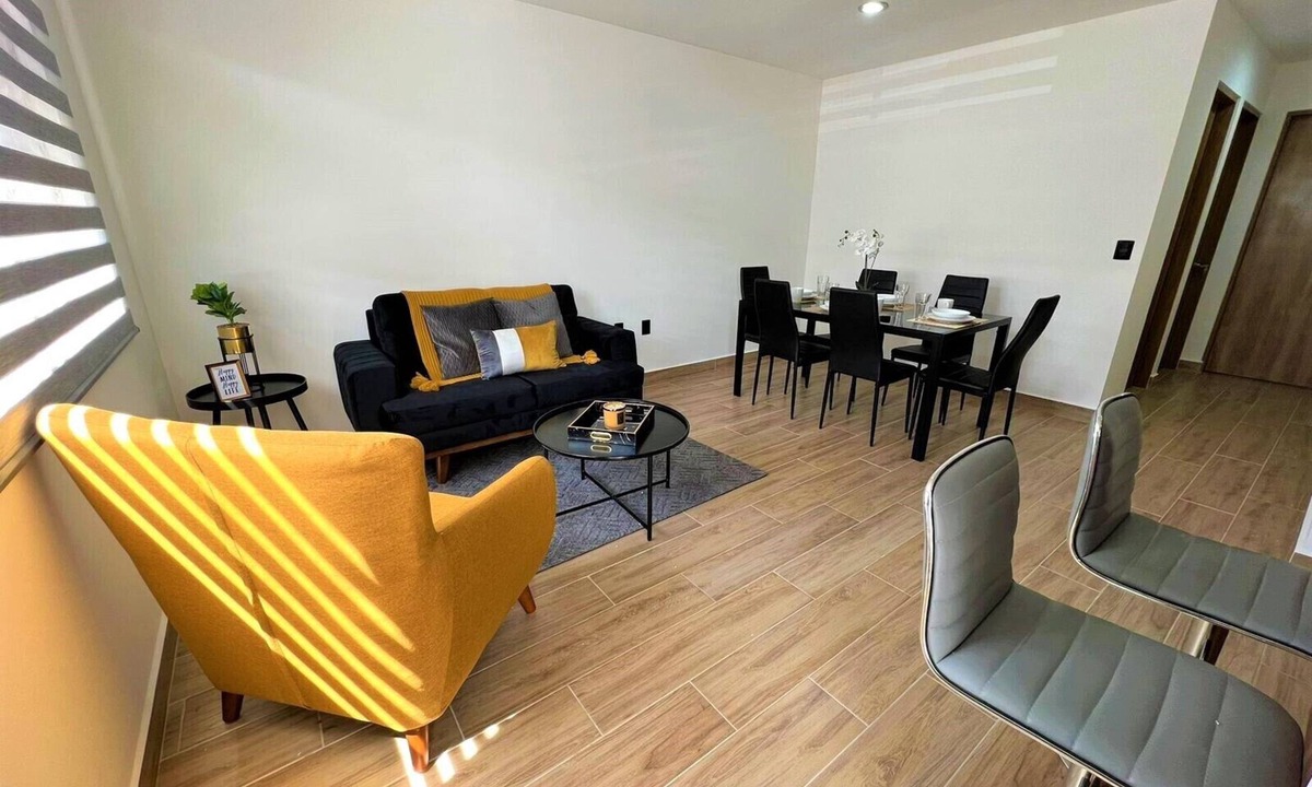 Queretaro Apartment | Departamento Black and Golden