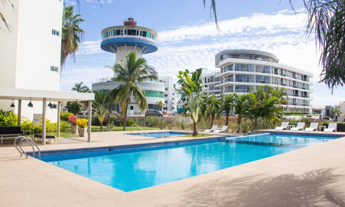 Marina Mazatlan Condo | Departamento Isla Marina Mazatlán con alberca