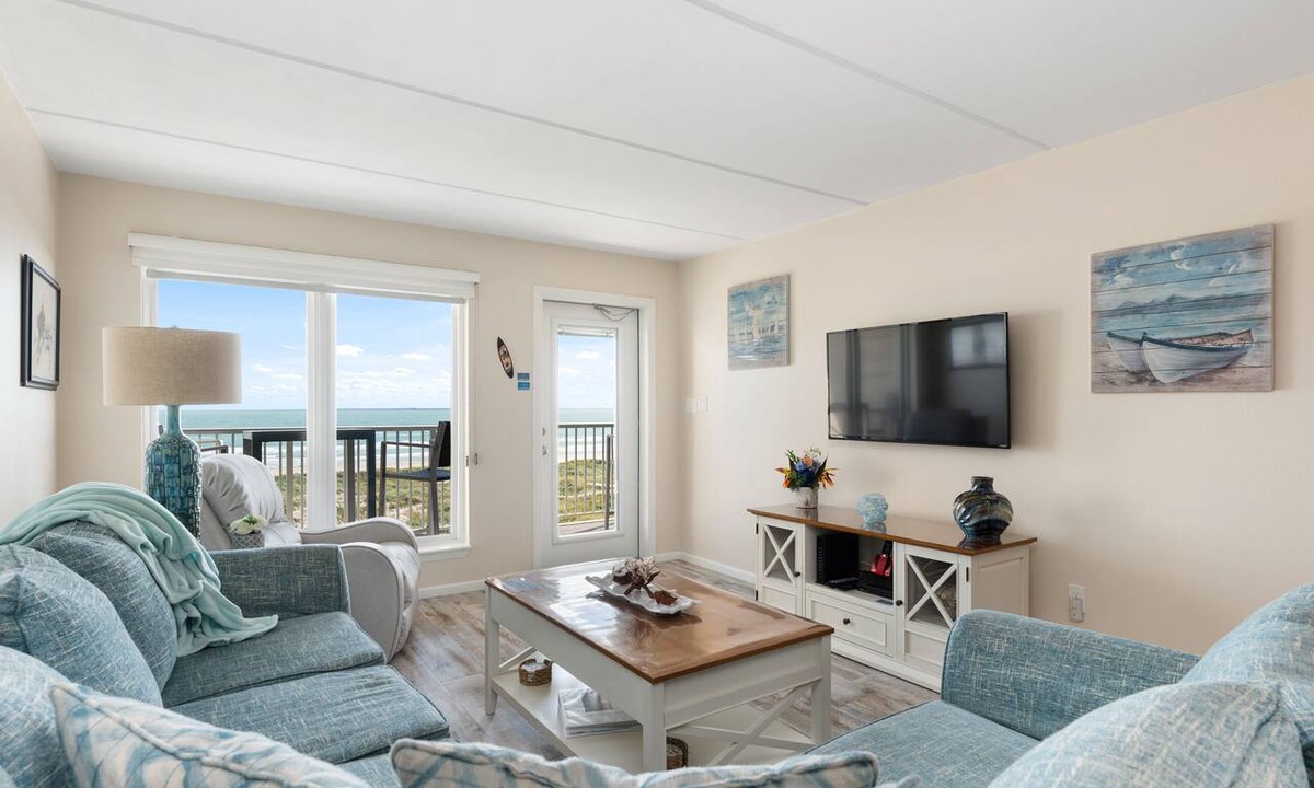 South Padre Island Condo | Edgewater 402 - Serene vibes;Family fun;Beachfront;Pool;Near shops