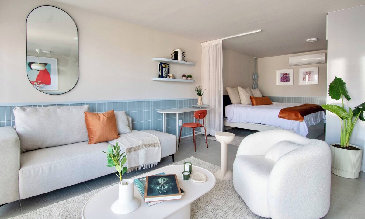 Americana Apartment | Estilo Qalina Azul - Beautiful loft in Chapu with AC and parking space