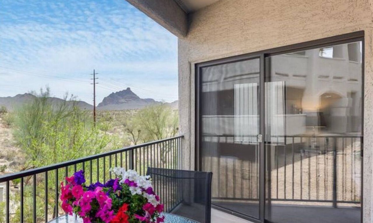 Fountain Hills Condo | First Floor Walkup from car to front door with Great Mountain Views