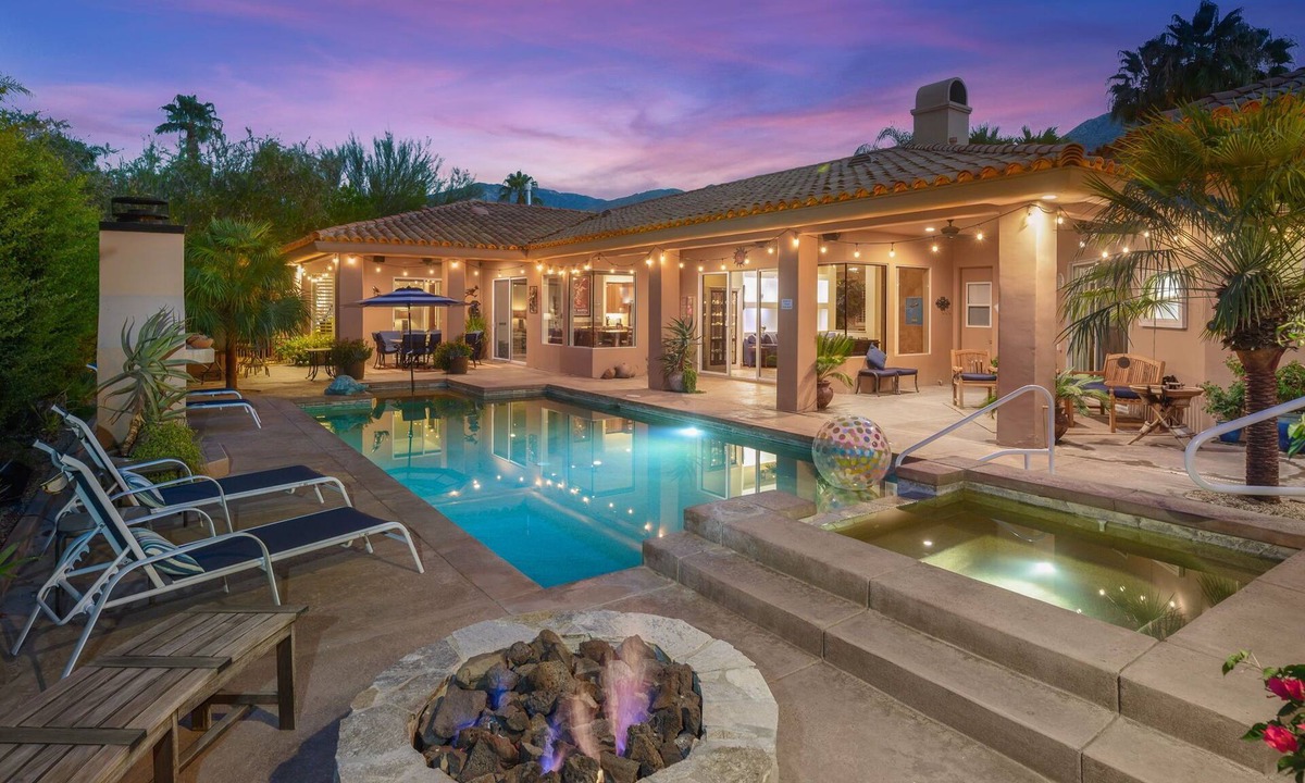 Palm Springs House | Luxury South Palm Springs Andreas Canyon 5 Suites, 6.5 Bath - Casita, Pool, Spa