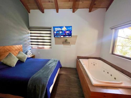 Mazamitla Ski Chalet | Mazamitla - Cabaña Opalo con jacuzzi