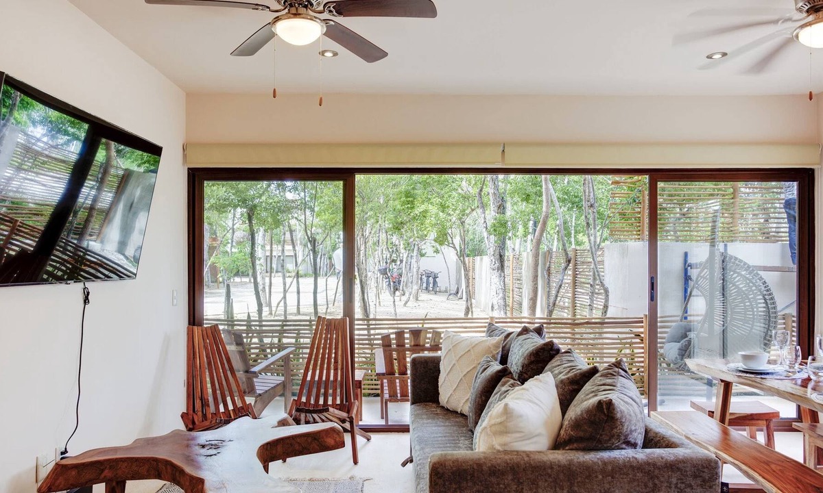 Costa Apartment | Nature-chic w/Private Zen Patio & 2 Cenotes Onsite