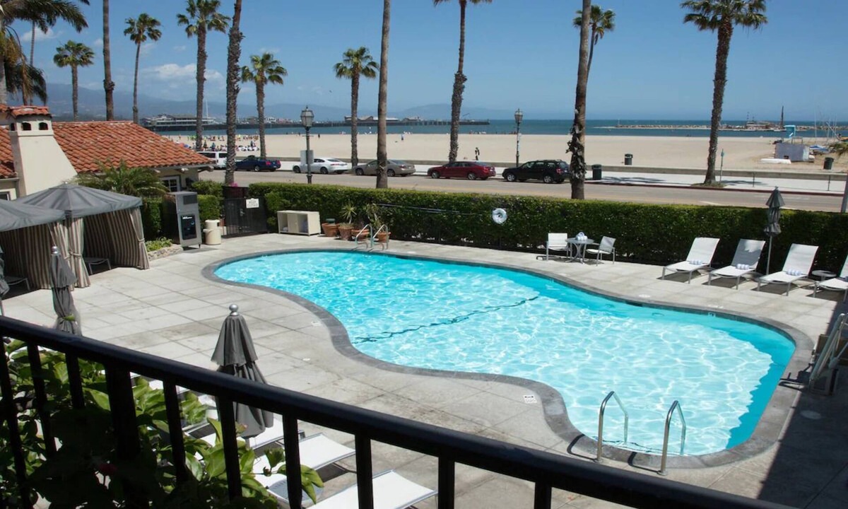 West Beach Hotel | Ocean View Escape Near Stearns Wharf! Pool, Bikes & Beachfront Fire Pit Lounges!