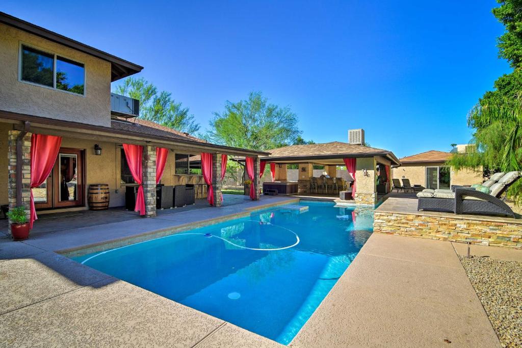 Mesa House | Pool, Bar & Game Room: Red Mountain Mesa Oasis
