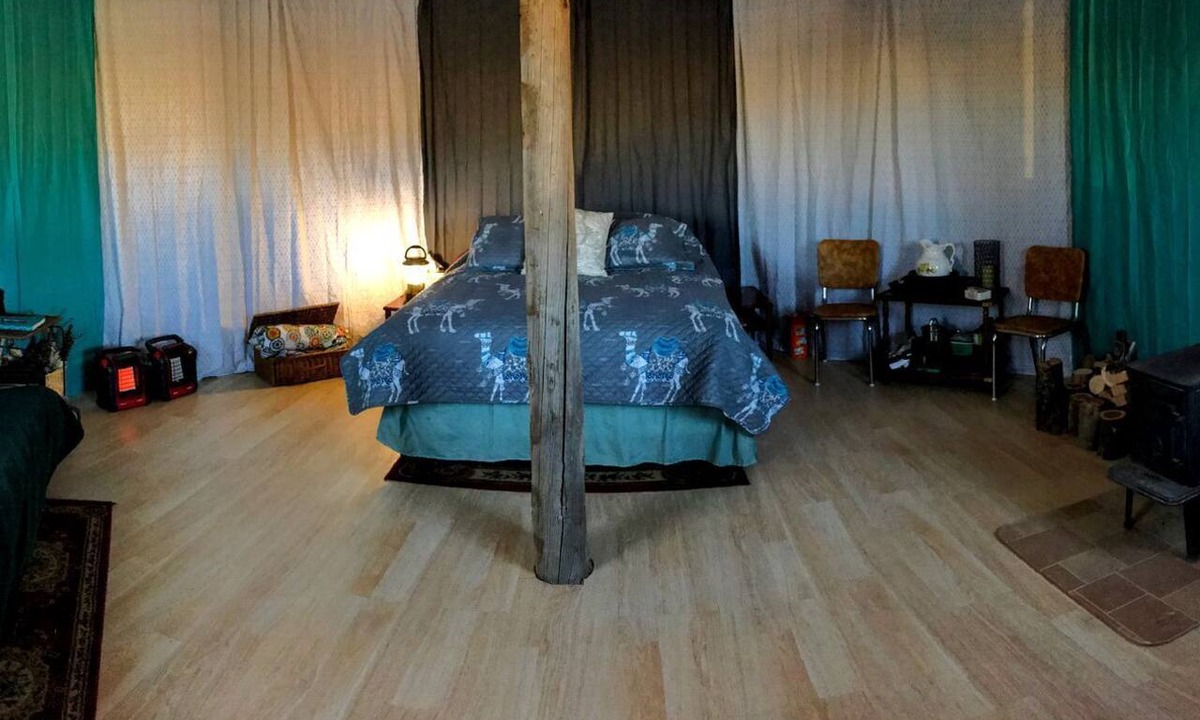 Capulin Cabin | Romantic Camping Yurt on Camel Farm near Alamosa, Colorado