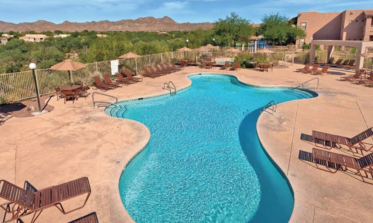Rancho Vistoso Condo | Studio Condo with Mini Kitchen in Oro Valley, AZ at Rancho Vistoso Resort!