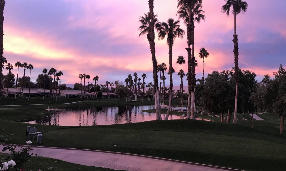 Palm Desert House | Stunning elevated mountain and lake views at Palm Valley Country Club!