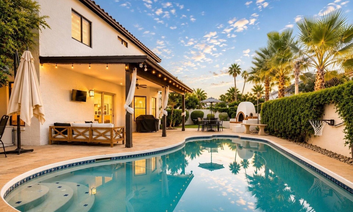 Val Vista Lakes House | Stylish Gathering House with Pool, Sleeps 12, Near Downtown Gilbert