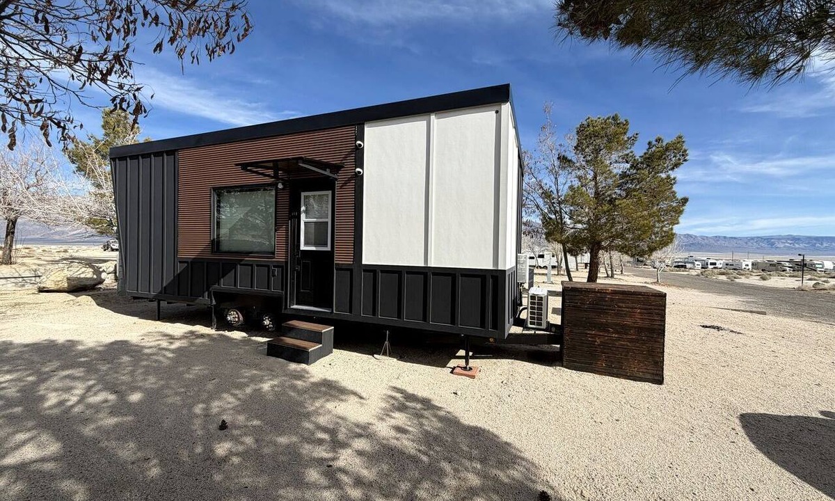 Lone Pine Cabin | Stylish Modern Tiny House on Wheels with Stunning Mountain Views Near Lone Pine, California