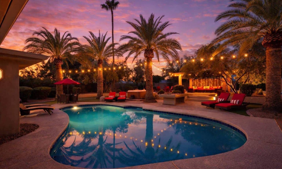 Shea North Estates House | Sunset Palms-Pool, Spa & Sports Court-Scottsdale