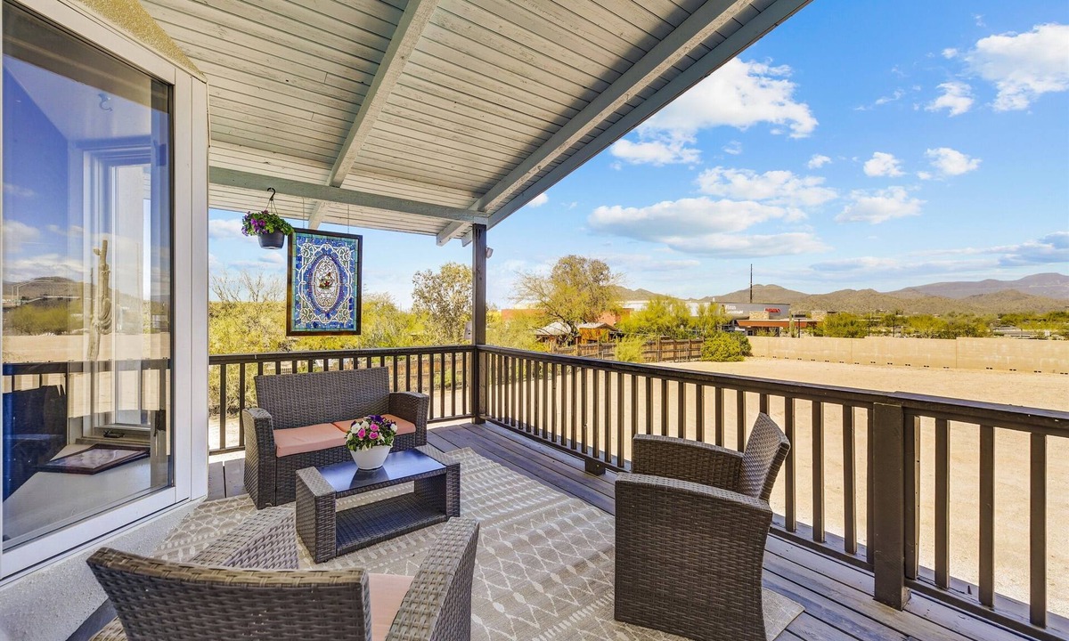 Desert View Village House | Tastefully Remodeled Large Balcony with Views
