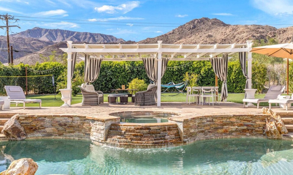 Palm Desert Villa | The Desert Castle with a Movie Theatre, golf, game room, sleeps 23