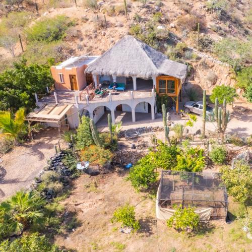 La Paz House | Unique Villa in the desert with panoramic views - 400 mt from secluded beach, reached by 4x4