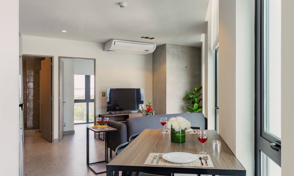 Miguel Hidalgo Apartment | Urban 1 Bedroom with AC and Skyline