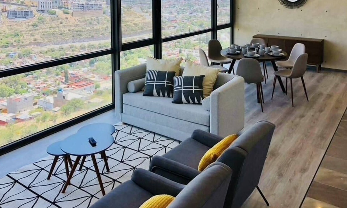 Queretaro Apartment | VH | Lujoso Apt + gym + piscina + wifi | Qro | 351