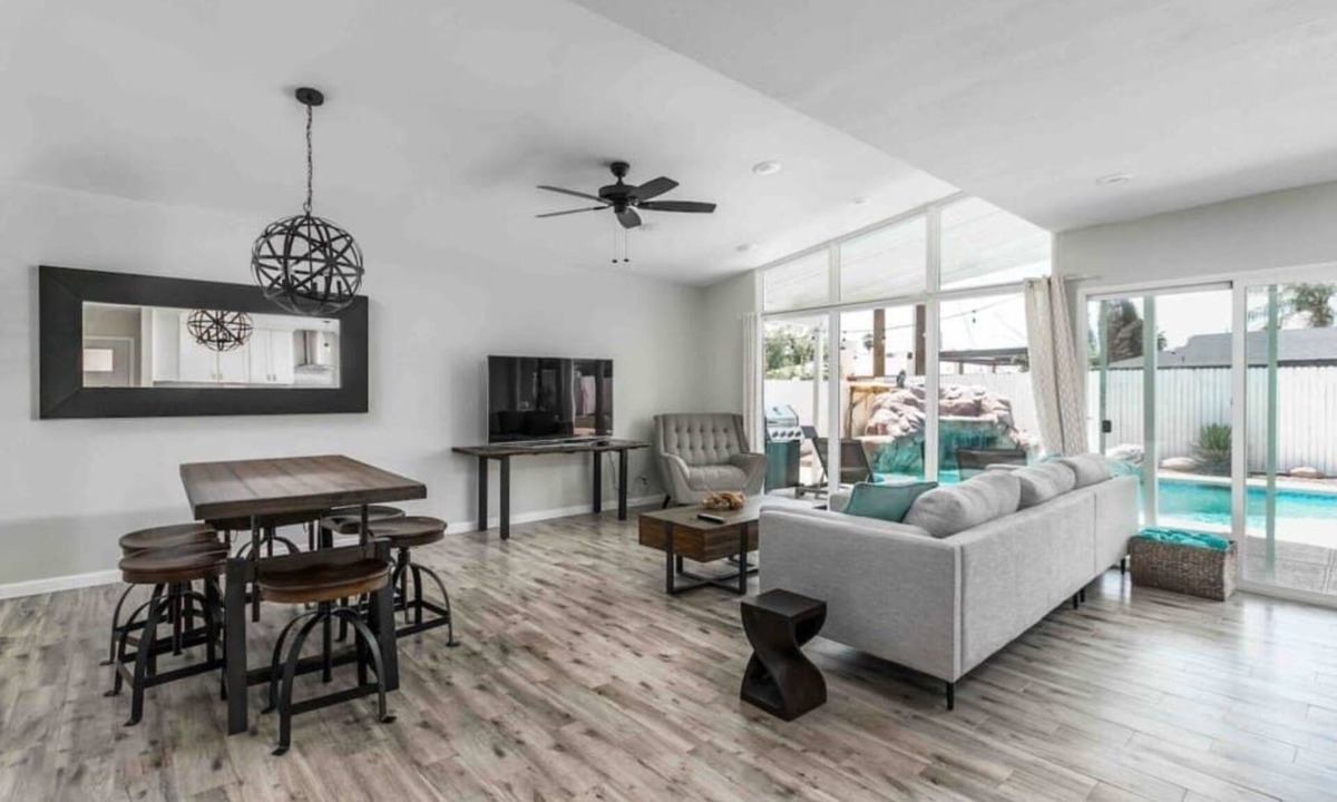 Western Villa House | Walk to Old Town, FREE Heated Pool w/Waterfall
