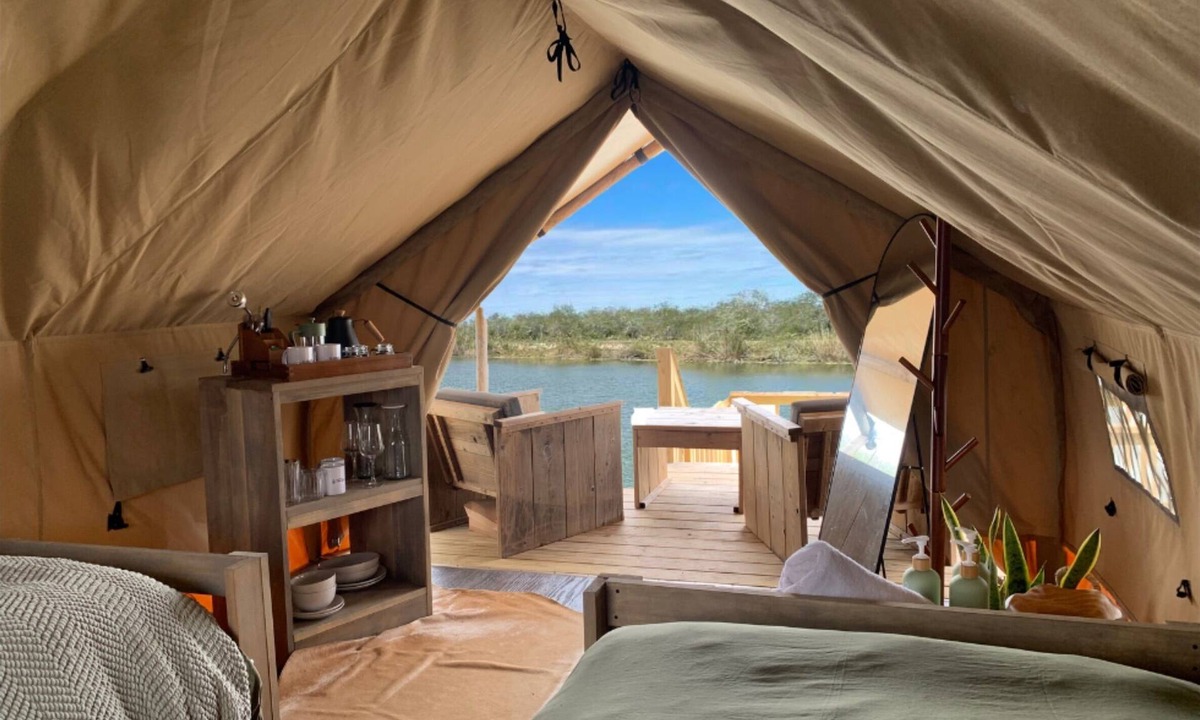 Cameron County Cabin | Warm River Views by the SpaceX Launch Site