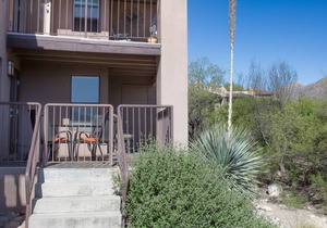 Condo opens to lush desert with unobstructed views of Catalina-Rincon mtns