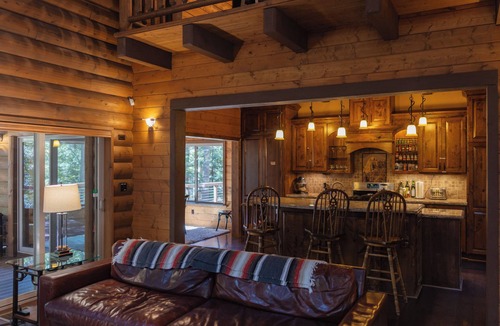 Idyllwild Cabin | 1.5-acre creekside estate! Features a new yoga deck, Sundance spa, 3 King suites, AC & walk to town.