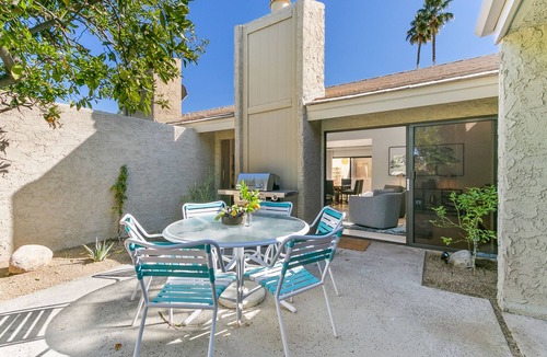 Sonora Sunrise Condo | 3/2 Fully Renovated Single Story Condo Steps from Smoketree Shopping Centers