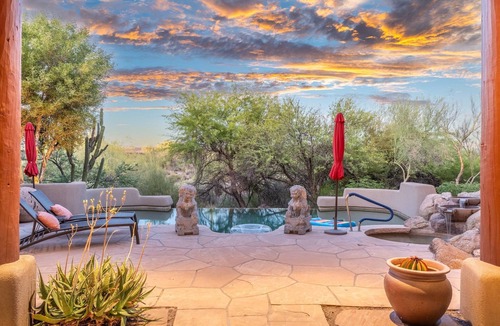 The Boulders House | 40 o/o DISC for SUMMER. Private Oasis w/Pool/Spa+Golf Cart. Family/Pet Friendly