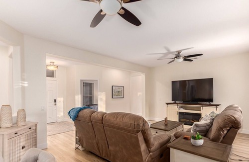 Desert Breeze House | 55+ Sun City Grand! Golf Course Front Private Hot Tub and Fire Pit!