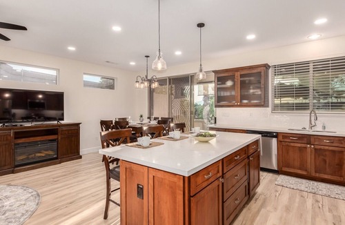 Desert Breeze House | 55+ Sun City Grand! Golf Course Front Private Hot Tub and Fire Pit!