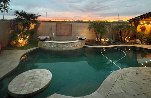 Watson Estates House | A pet-friendly cozy 4 bedroom home with a resort style pool in the backyard.