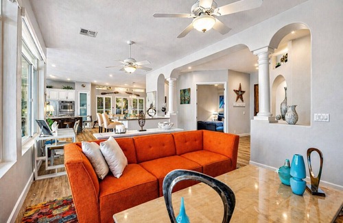 Arrowhead Lakes House | Amazing 4BR/3 Full bath Waterfront Heated Pool Spa + Boat private dock