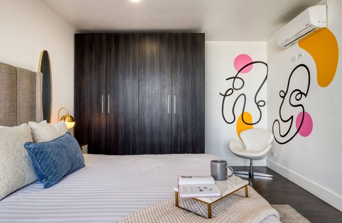 Tijuana Apartment | Amazing Apt w/Balcony & A/C: Gym+Lounge+24/7 Sec