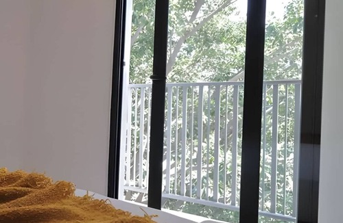 Providencia Apartment | Balcony skyline views - pool, gym & parking
