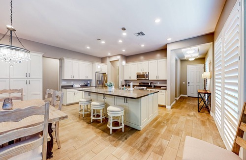 Fireside at Norterra House | Beautiful desert home near trailheads with yard, grill, and mtn views - dogs ok