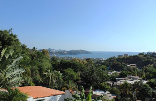 Manzanillo House | Big view, Casa Vista, Santiago is 250 ft above Santiago Bay with amazing 180 degree views, 3 palapa's, pool and beaches within sight