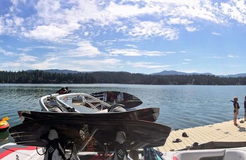 Hayden Lake House | BOATDOCK W/2 SLIPS,WATER TRAMPOLINE, FLOATING ISLAND,SHUFFLEBOARD,GAMEROOM