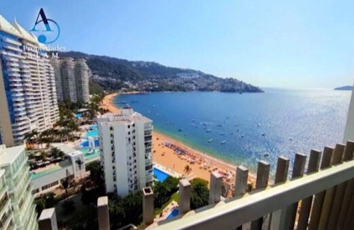 Costa Azul Apartment | Bonito Departamento a pie de Playa con Vista al mar en Condominio la Palapa