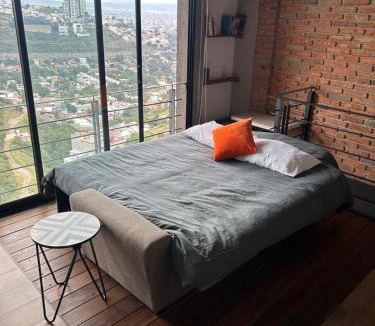 Queretaro Apartment | Brick Box Loft con Balcon