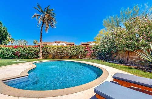 Historic Tennis Club House | Bright & Peaceful Desert Gem W/ Private Pool, Gated Entrance & Mountain Views!