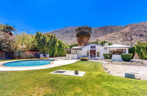 Historic Tennis Club House | Bright & Peaceful Desert Gem W/ Private Pool, Gated Entrance & Mountain Views!