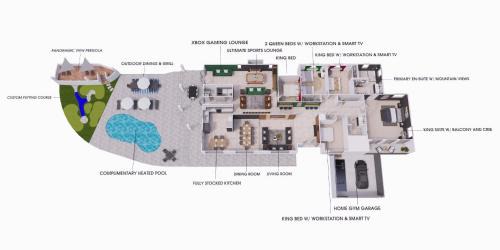 North Mountain House | Built Into A Mountain - Heated Pool & Sports Lounge
