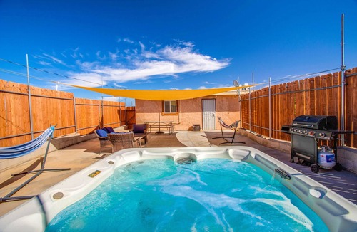 Twentynine Palms House | Cacti Sanctuary with private hot tub & firepit near Joshua Tree
