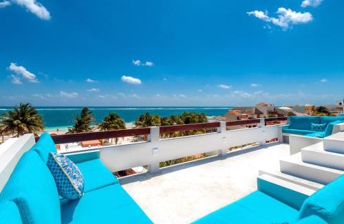 Puerto Morelos House | Casa Agua Azul - Family Getaway with Stunning Ocean Views