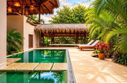 Barra de Colotepec Villa | Casa KUUL, elegant fusion of house and garden.