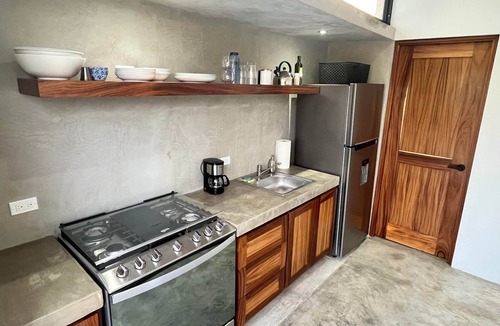 Los Zacatitos House | Casa Moonshine Two Casitas - Private pool, AC, short walk to a beautiful beach!